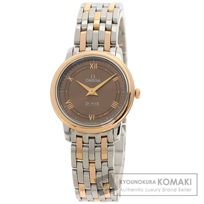 OMEGA De Ville Prestige Watches 424.20.27.60.13.001 Stainless Steel/SSxK18RG Ladies
