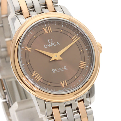 OMEGA De Ville Prestige Watches 424.20.27.60.13.001 Stainless Steel/SSxK18RG Ladies