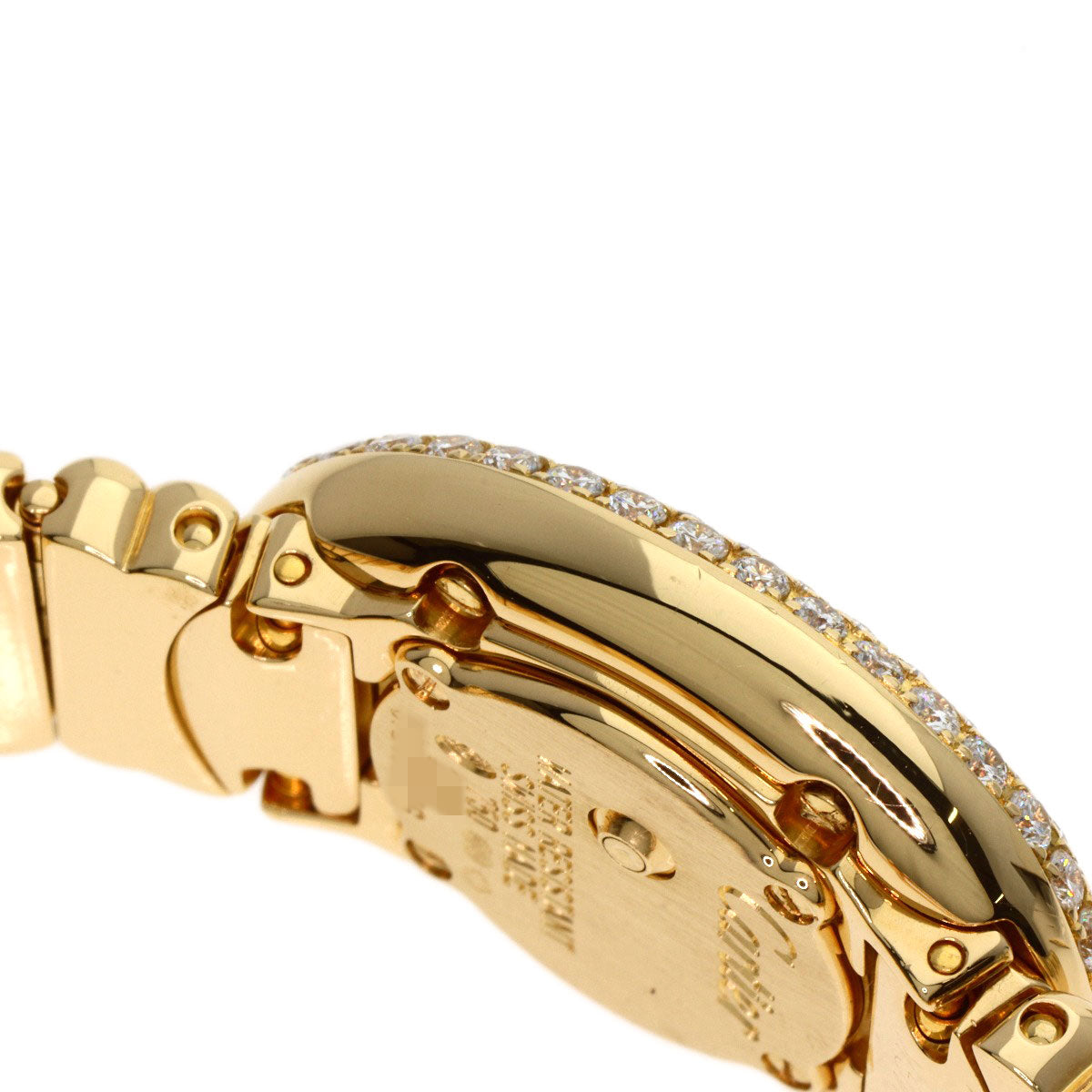 CARTIER Mini Baignoire Bezel Diamond Watches WB5094D8 K18 Yellow Gold/18K Yellow Gold Ladies