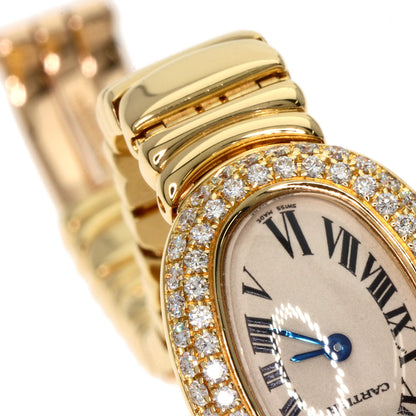 CARTIER Mini Baignoire Bezel Diamond Watches WB5094D8 K18 Yellow Gold/18K Yellow Gold Ladies