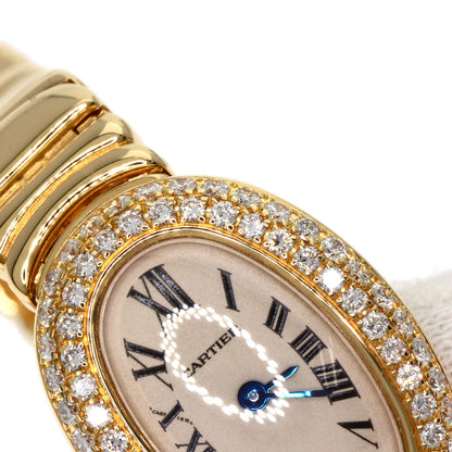 CARTIER Mini Baignoire Bezel Diamond Watches WB5094D8 K18 Yellow Gold/18K Yellow Gold Ladies