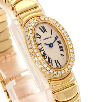 CARTIER Mini Baignoire Bezel Diamond Watches WB5094D8 K18 Yellow Gold/18K Yellow Gold Ladies
