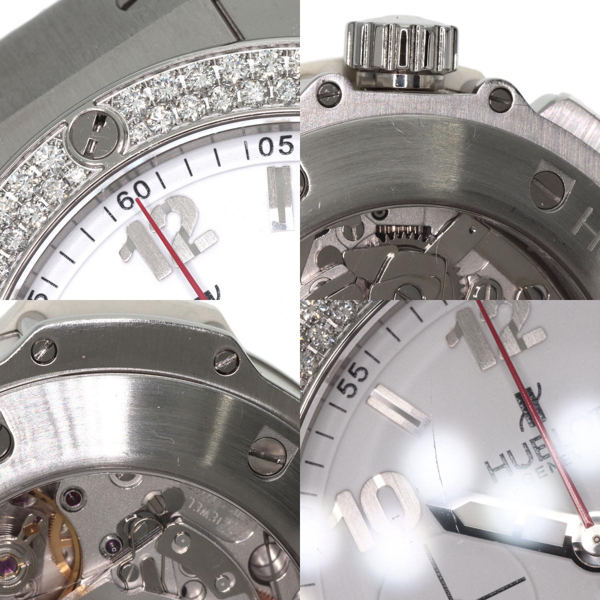 HUBLOT Big Bang St. Moritz Bezel Diamond Watches 301.SE.230.RW.114 Stainless Steel/Rubber mens