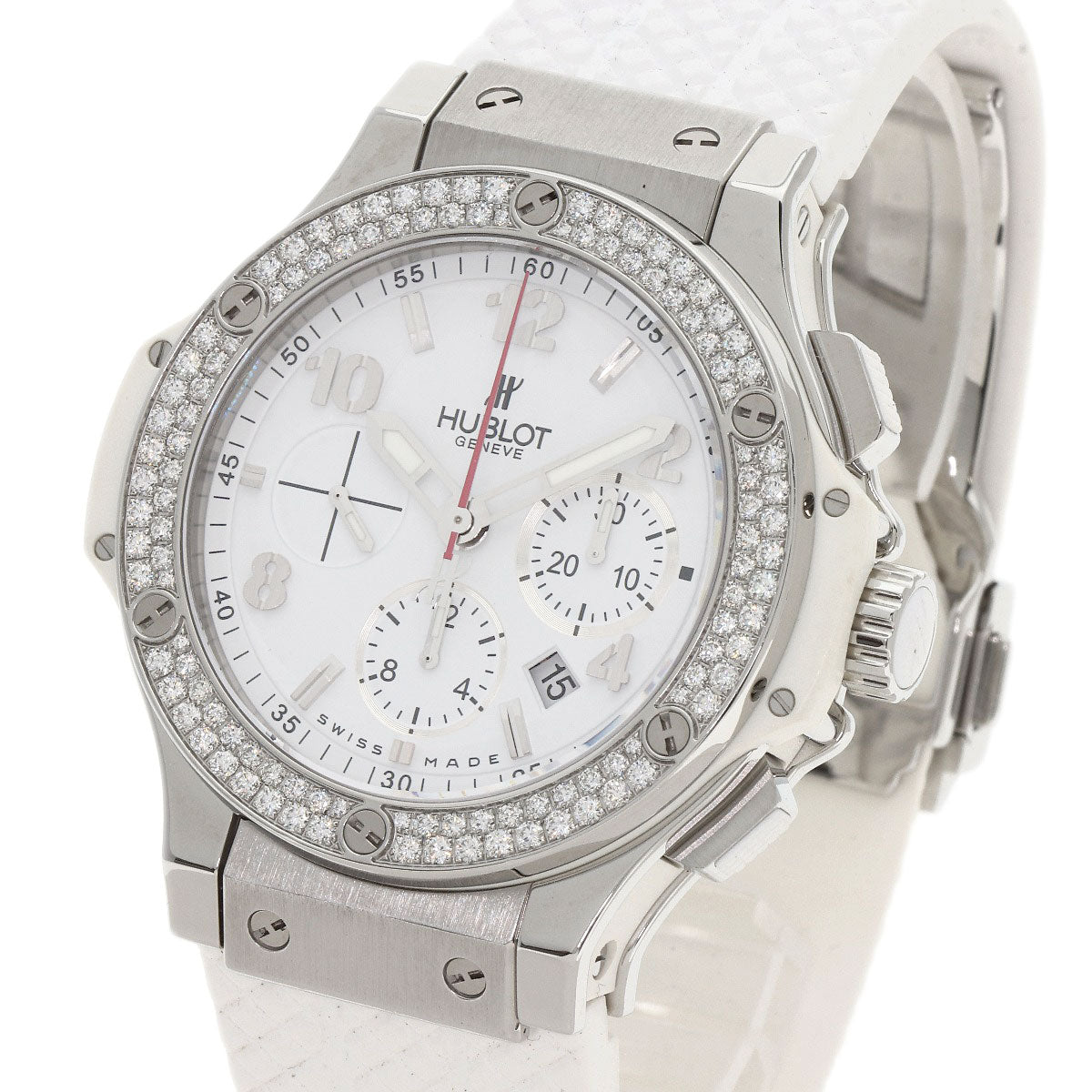 HUBLOT Big Bang St. Moritz Bezel Diamond Watches 301.SE.230.RW.114 Stainless Steel/Rubber mens