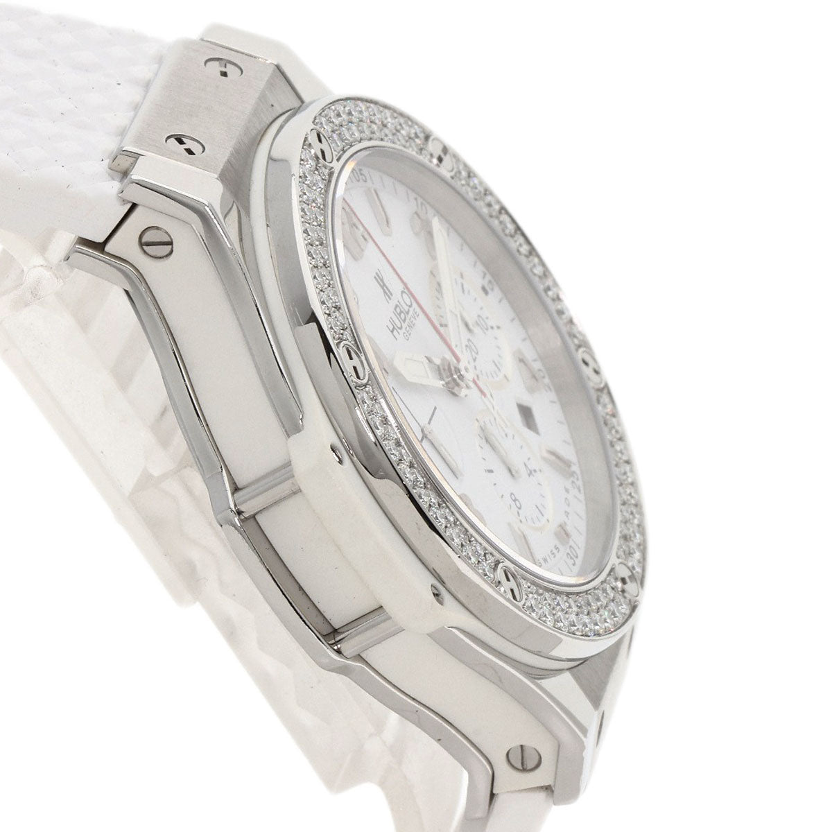 HUBLOT Big Bang St. Moritz Bezel Diamond Watches 301.SE.230.RW.114 Stainless Steel/Rubber mens