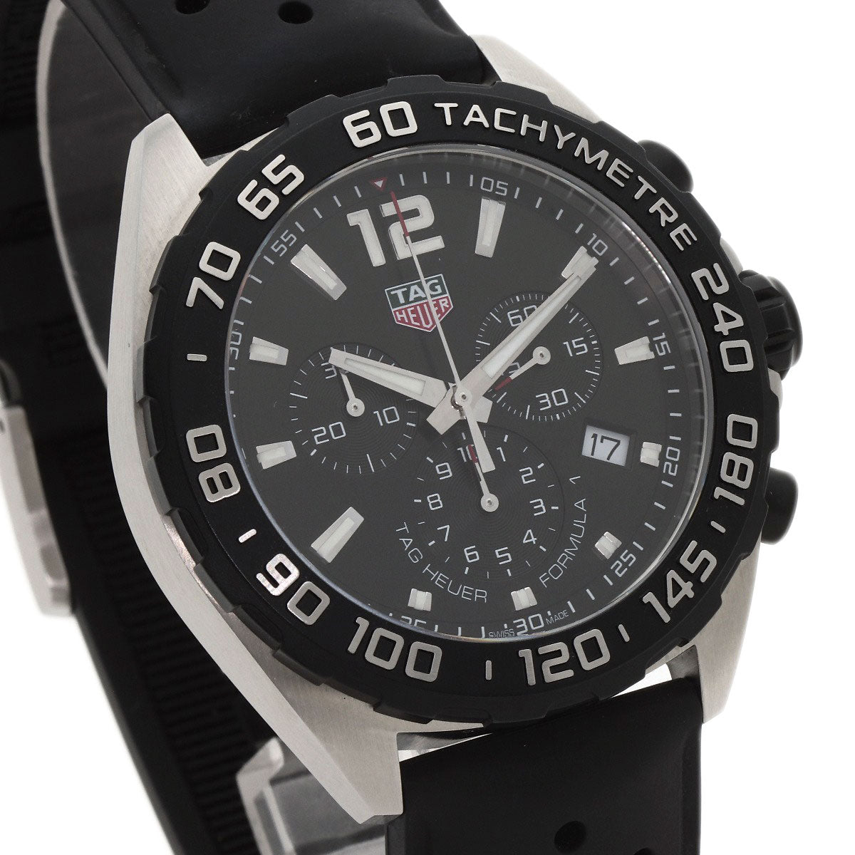 TAG HEUER FORMULA1 chronograph Watches CAZ1010 Stainless Steel/Rubber mens