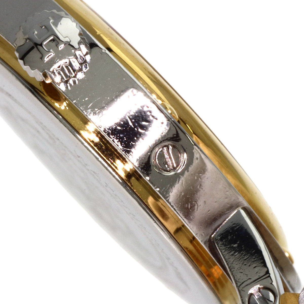 HERMES clipper old buckle Watches Stainless Steel/SSxGP Ladies