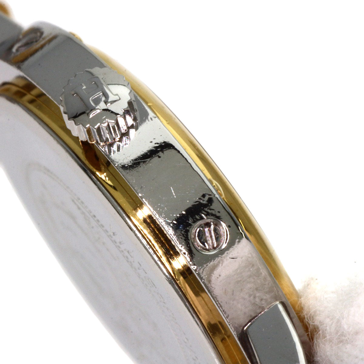 HERMES clipper old buckle Watches Stainless Steel/SSxGP Ladies