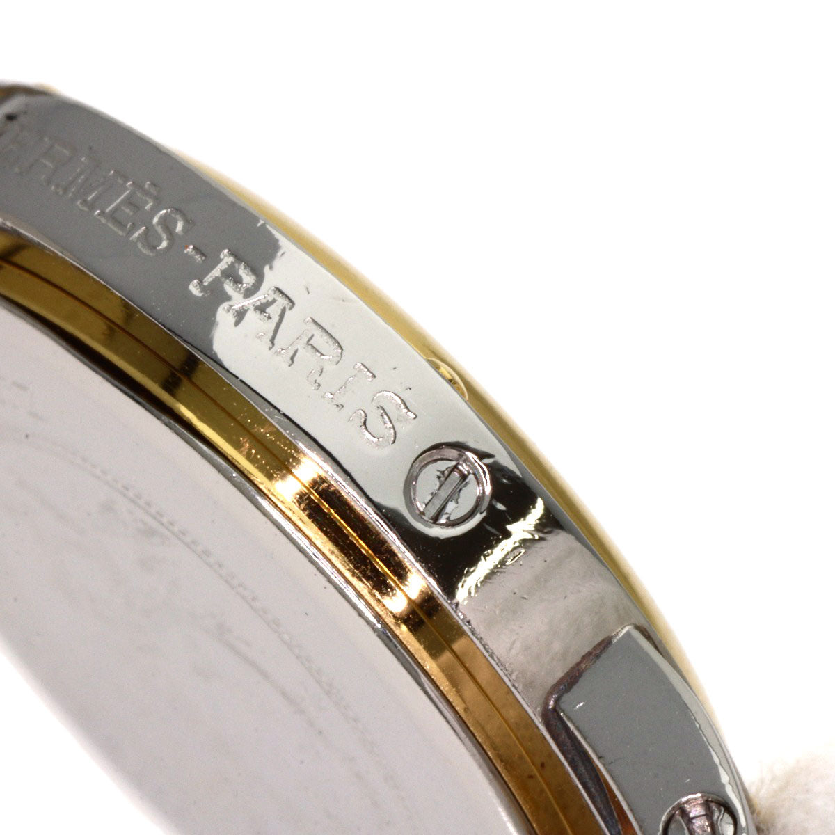 HERMES clipper old buckle Watches Stainless Steel/SSxGP Ladies