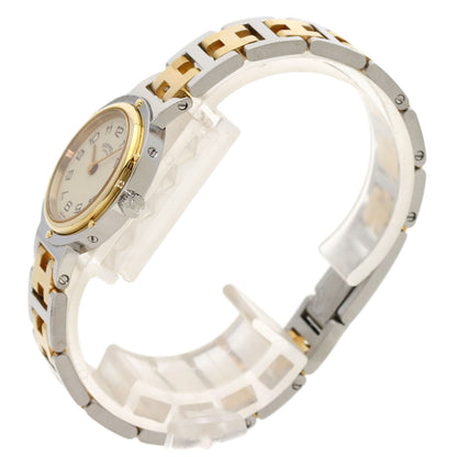 HERMES clipper old buckle Watches Stainless Steel/SSxGP Ladies
