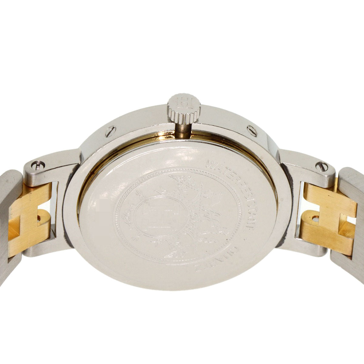 HERMES clipper old buckle Watches Stainless Steel/SSxGP Ladies