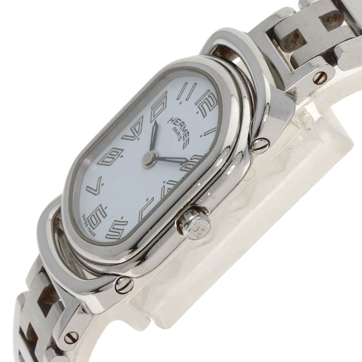 HERMES Arceau New Buckle Watches AR1.210 Stainless Steel/Stainless Steel Ladies