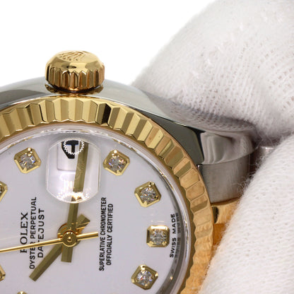 ROLEX DATEJUST 10P Diamond Watches 179173G Stainless Steel/SSxK18YG Ladies