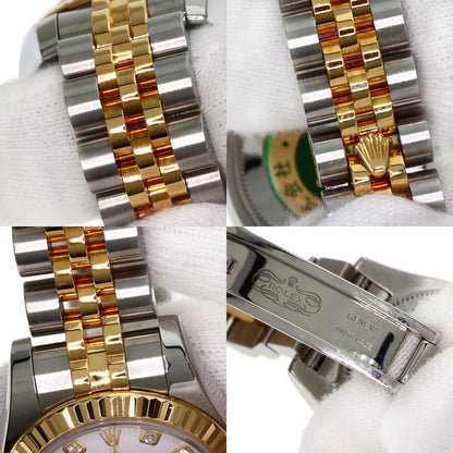 ROLEX DATEJUST 10P Diamond Watches 179173G Stainless Steel/SSxK18YG Ladies