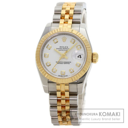 ROLEX DATEJUST 10P Diamond Watches 179173G Stainless Steel/SSxK18YG Ladies