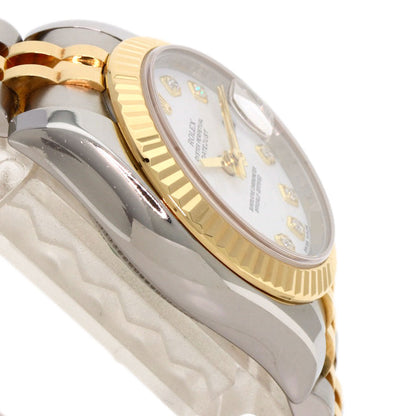 ROLEX DATEJUST 10P Diamond Watches 179173G Stainless Steel/SSxK18YG Ladies