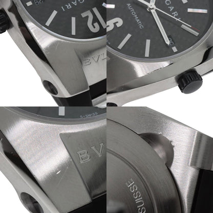 BVLGARI Ergon Carbon Watches EG40S Stainless Steel/Rubber mens