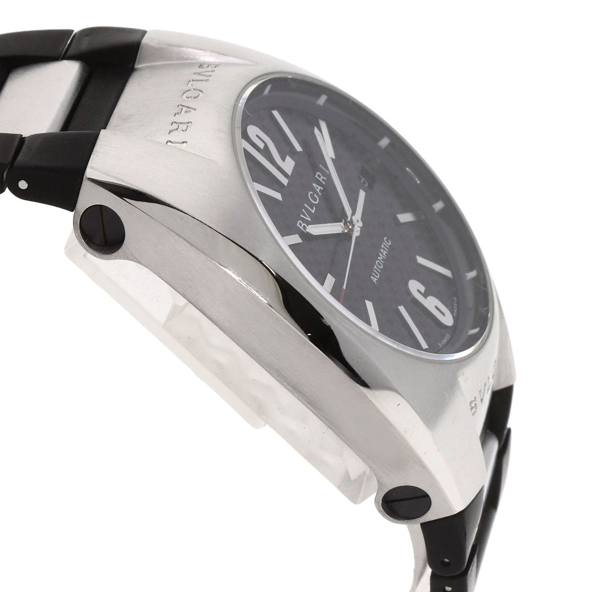 BVLGARI Ergon Carbon Watches EG40S Stainless Steel/Rubber mens