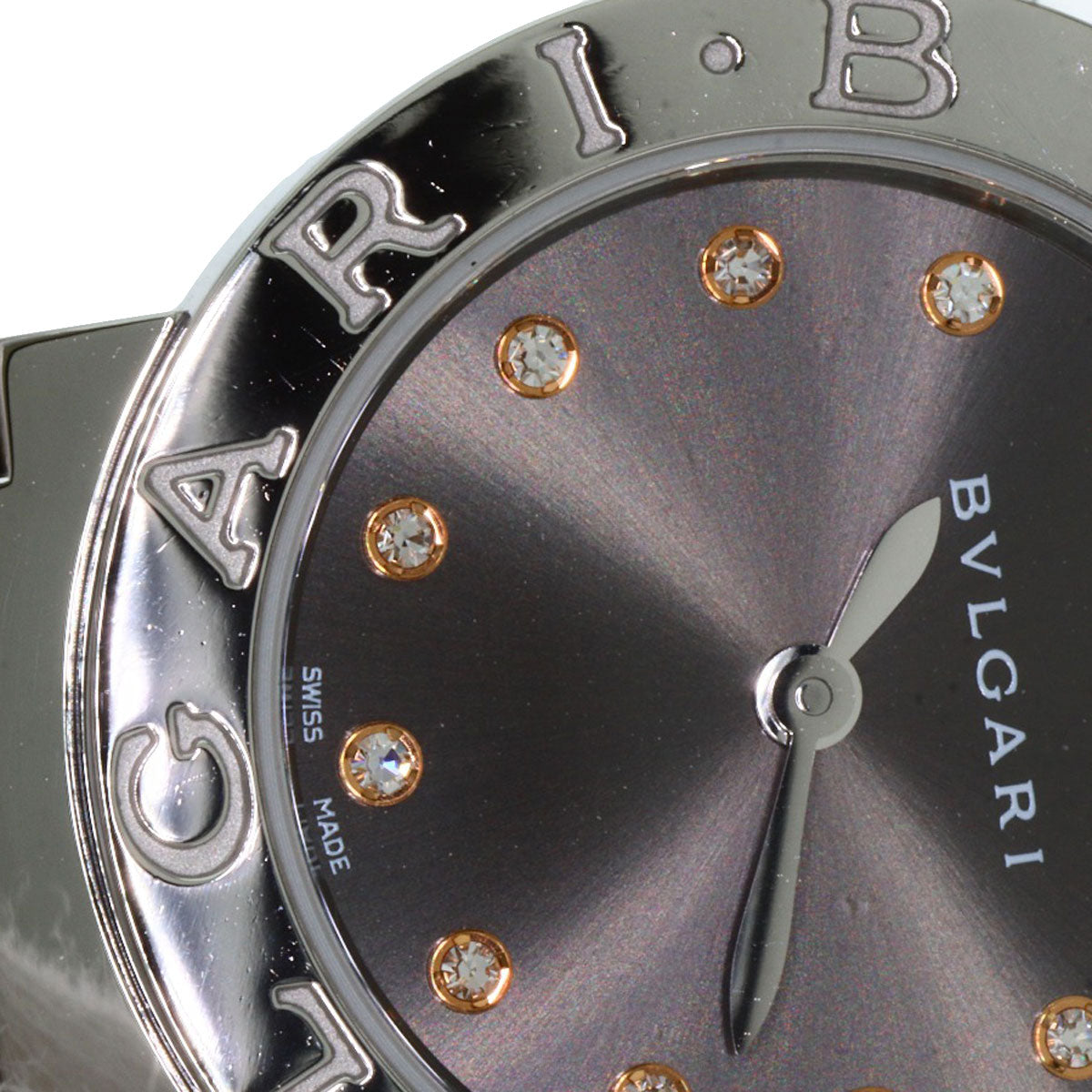 BVLGARI BVLGARI BVLGARI 12P Diamond Watches BBL26C6SS/12 Stainless Steel/Stainless Steel Ladies