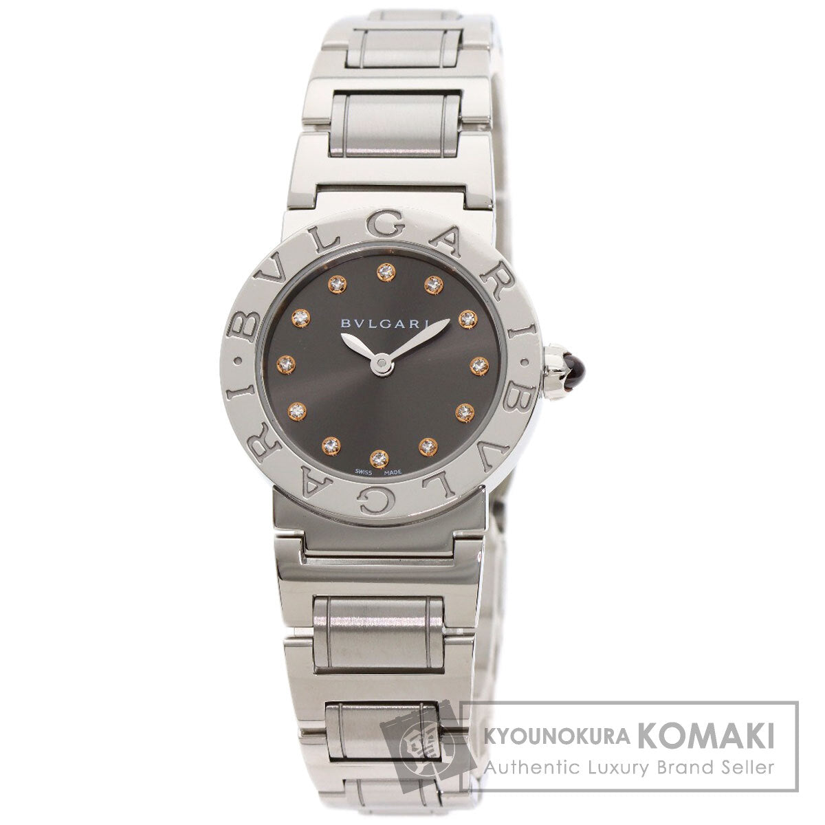 BVLGARI BVLGARI BVLGARI 12P Diamond Watches BBL26C6SS/12 Stainless Steel/Stainless Steel Ladies