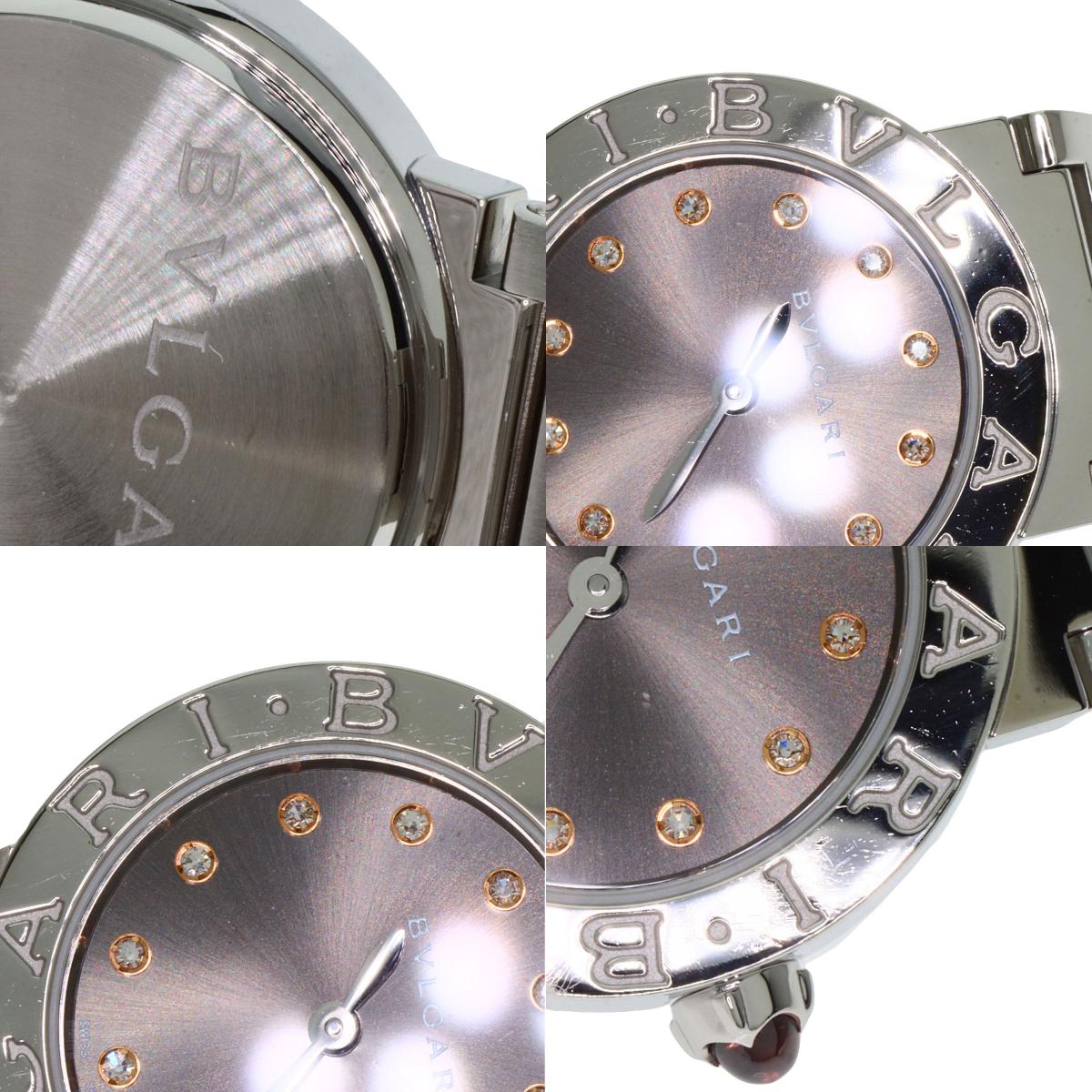BVLGARI BVLGARI BVLGARI 12P Diamond Watches BBL26C6SS/12 Stainless Steel/Stainless Steel Ladies
