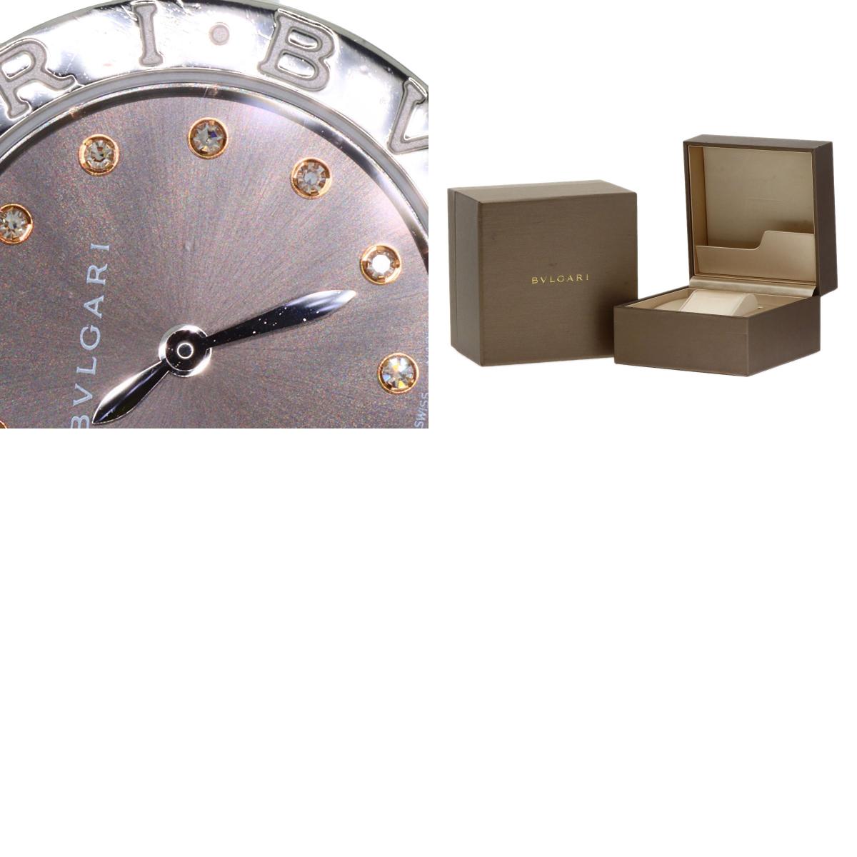 BVLGARI BVLGARI BVLGARI 12P Diamond Watches BBL26C6SS/12 Stainless Steel/Stainless Steel Ladies