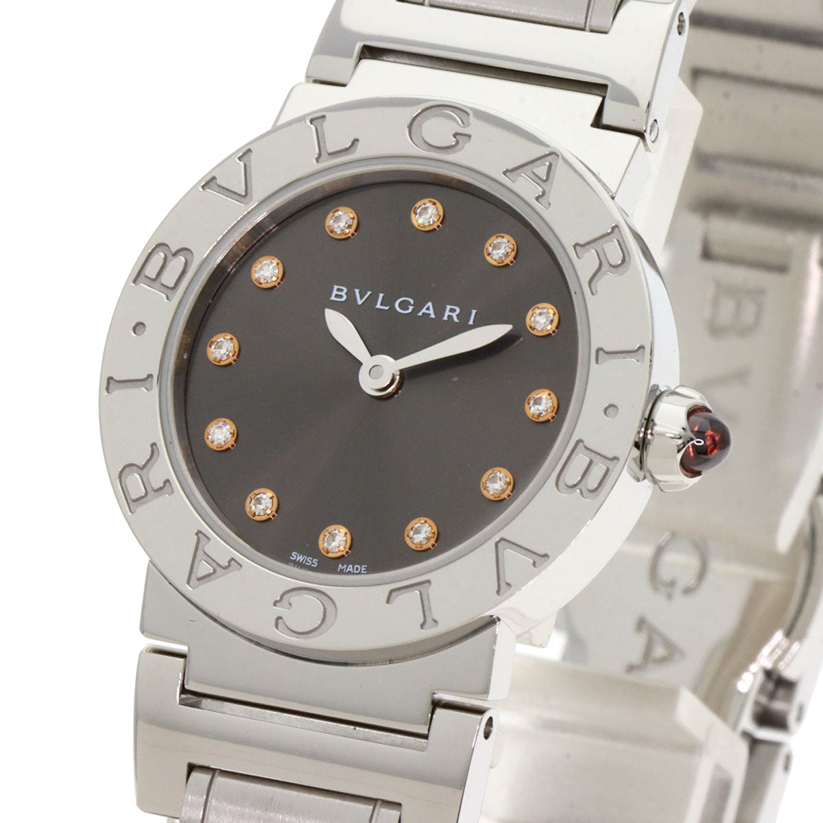 BVLGARI BVLGARI BVLGARI 12P Diamond Watches BBL26C6SS/12 Stainless Steel/Stainless Steel Ladies