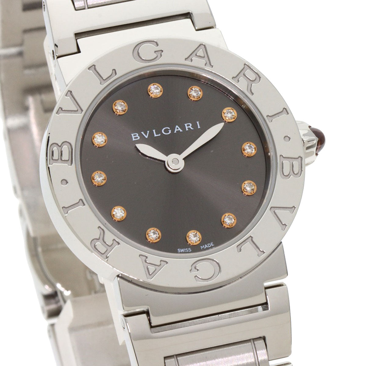 BVLGARI BVLGARI BVLGARI 12P Diamond Watches BBL26C6SS/12 Stainless Steel/Stainless Steel Ladies