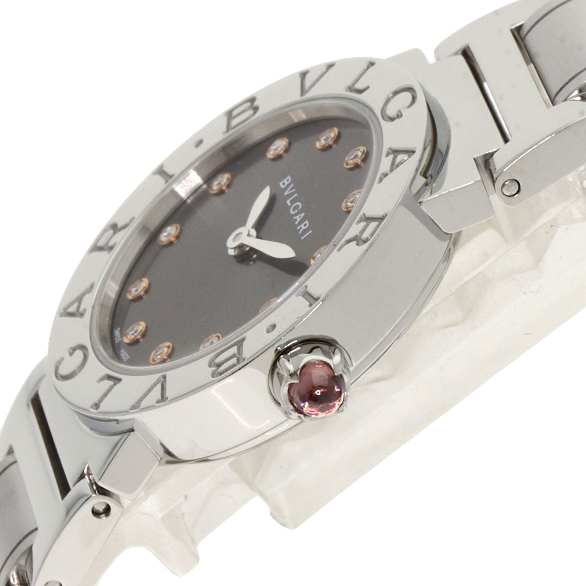 BVLGARI BVLGARI BVLGARI 12P Diamond Watches BBL26C6SS/12 Stainless Steel/Stainless Steel Ladies
