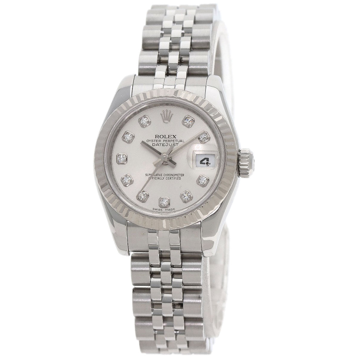 ROLEX DATEJUST 10P Diamond Watches 179174G Stainless Steel/Stainless Steel Ladies