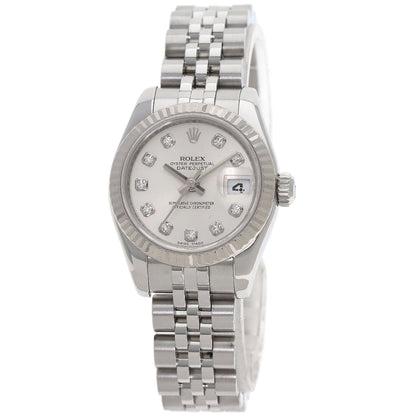 ROLEX DATEJUST 10P Diamond Watches 179174G Stainless Steel/Stainless Steel Ladies