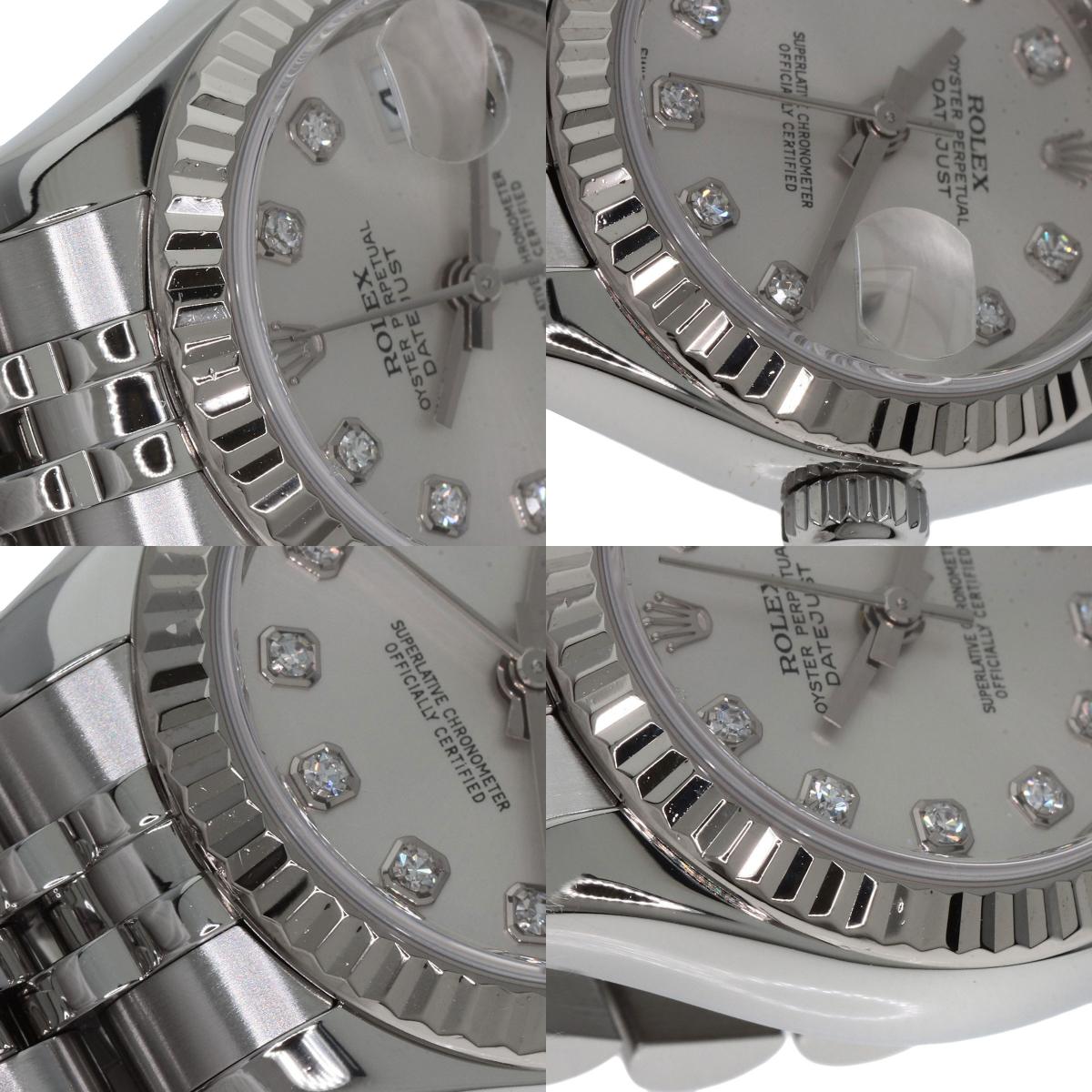 ROLEX DATEJUST 10P Diamond Watches 179174G Stainless Steel/Stainless Steel Ladies