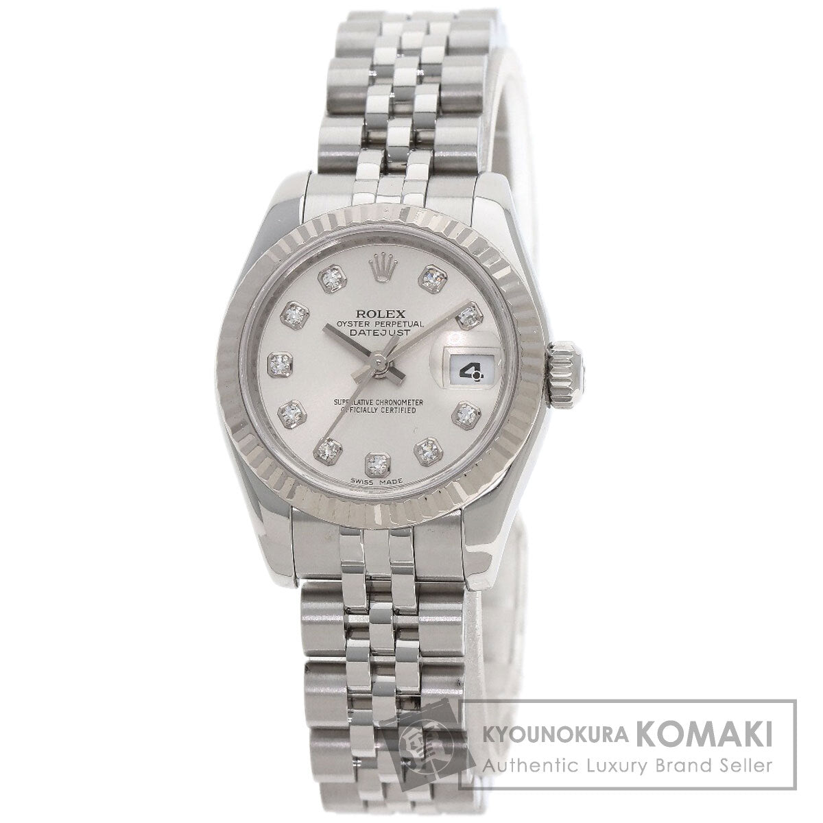 ROLEX DATEJUST 10P Diamond Watches 179174G Stainless Steel/Stainless Steel Ladies