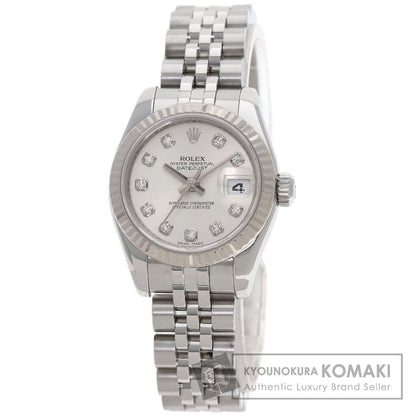 ROLEX DATEJUST 10P Diamond Watches 179174G Stainless Steel/Stainless Steel Ladies