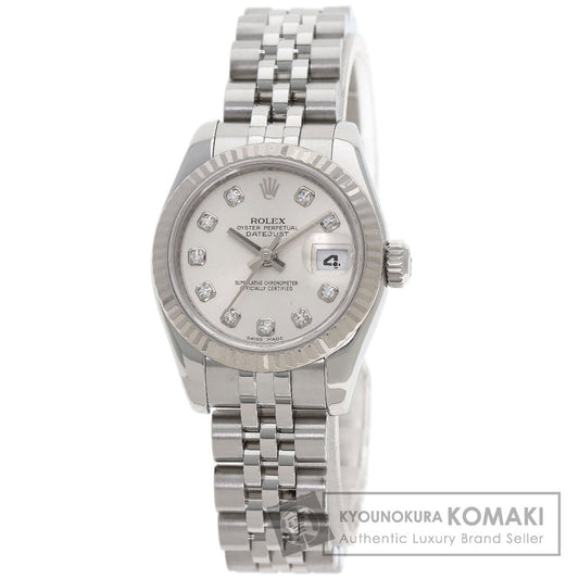 ROLEX DATEJUST 10P Diamond Watches 179174G Stainless Steel/Stainless Steel Ladies