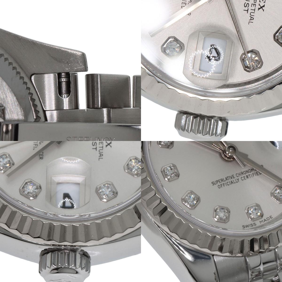 ROLEX DATEJUST 10P Diamond Watches 179174G Stainless Steel/Stainless Steel Ladies