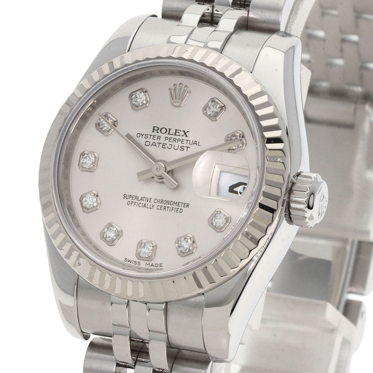 ROLEX DATEJUST 10P Diamond Watches 179174G Stainless Steel/Stainless Steel Ladies