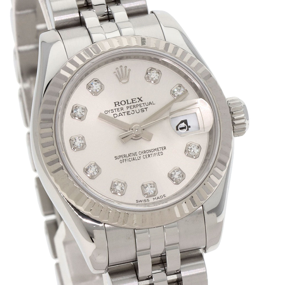 ROLEX DATEJUST 10P Diamond Watches 179174G Stainless Steel/Stainless Steel Ladies