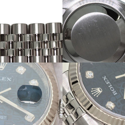 ROLEX DATEJUST 10P Diamond Watches 116234G Stainless Steel/Stainless Steel mens