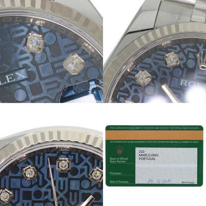 ROLEX DATEJUST 10P Diamond Watches 116234G Stainless Steel/Stainless Steel mens