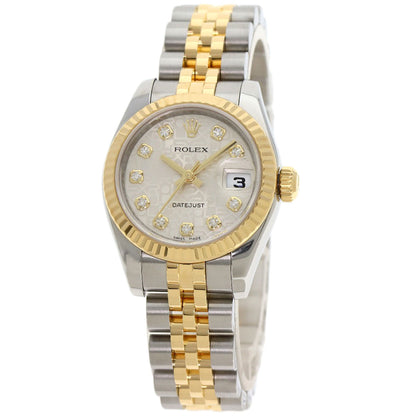 ROLEX DATEJUST 10P Diamond Watches 179173G Stainless Steel/SSxK18YG Ladies