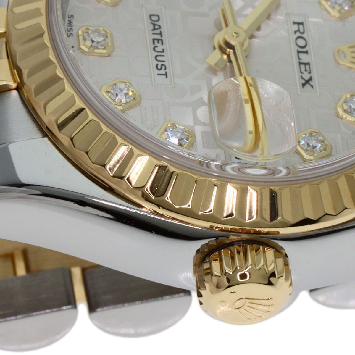 ROLEX DATEJUST 10P Diamond Watches 179173G Stainless Steel/SSxK18YG Ladies