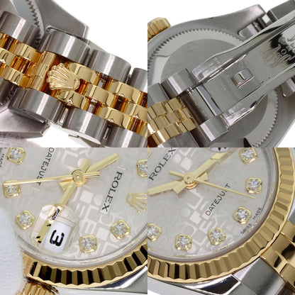 ROLEX DATEJUST 10P Diamond Watches 179173G Stainless Steel/SSxK18YG Ladies