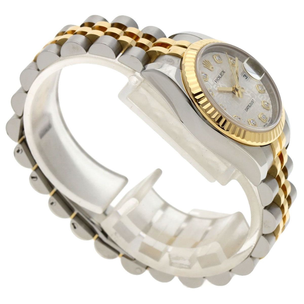 ROLEX DATEJUST 10P Diamond Watches 179173G Stainless Steel/SSxK18YG Ladies