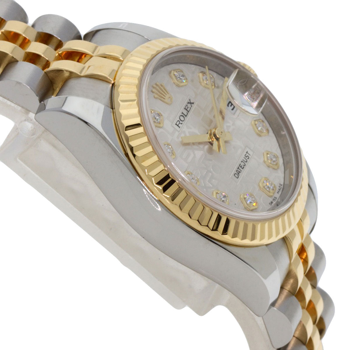 ROLEX DATEJUST 10P Diamond Watches 179173G Stainless Steel/SSxK18YG Ladies