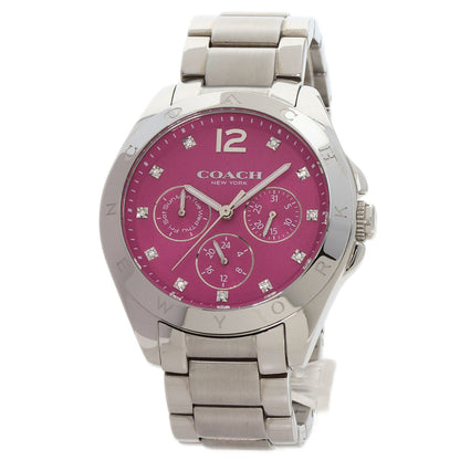COACH Round face Watches 14502071 Stainless Steel/Stainless Steel Ladies