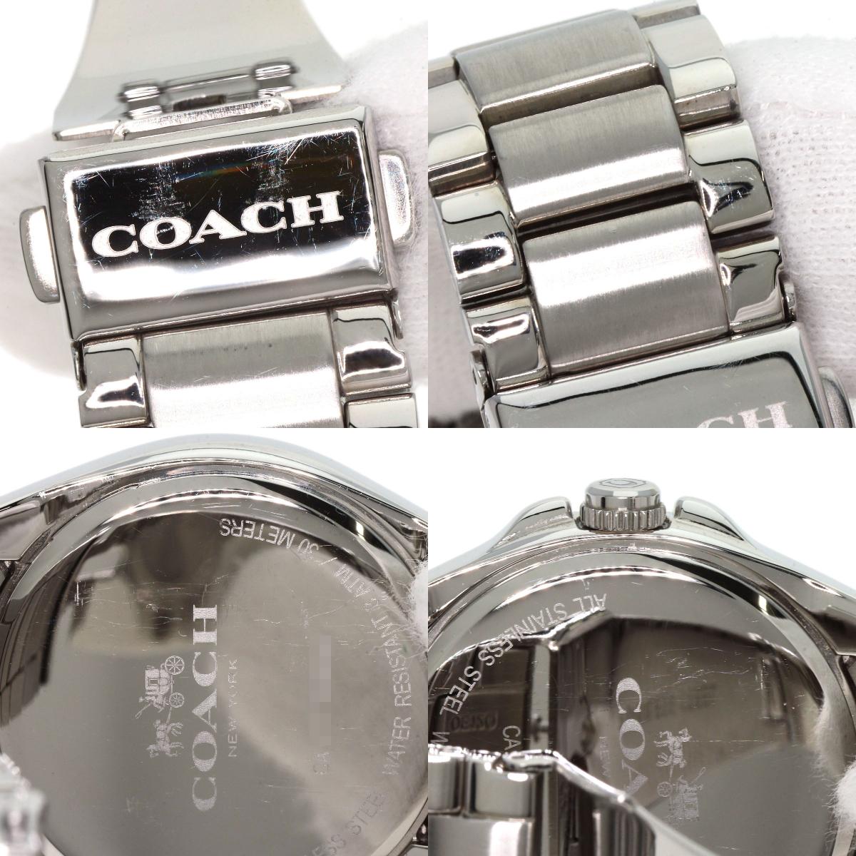 COACH Round face Watches 14502071 Stainless Steel/Stainless Steel Ladies