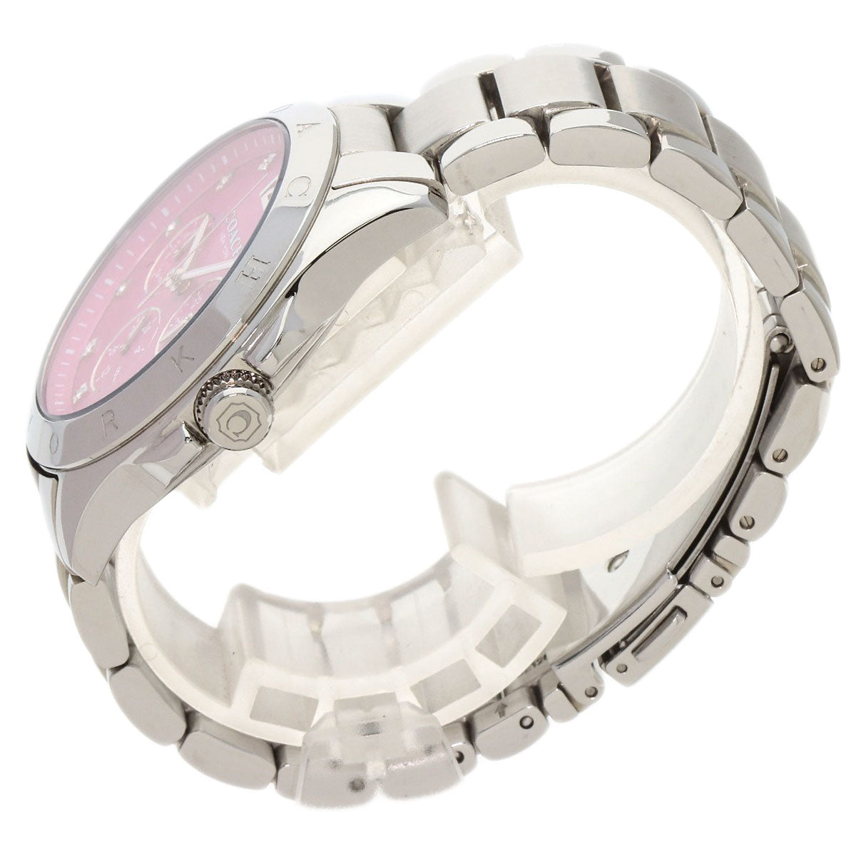COACH Round face Watches 14502071 Stainless Steel/Stainless Steel Ladies