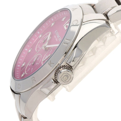 COACH Round face Watches 14502071 Stainless Steel/Stainless Steel Ladies