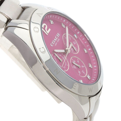 COACH Round face Watches 14502071 Stainless Steel/Stainless Steel Ladies